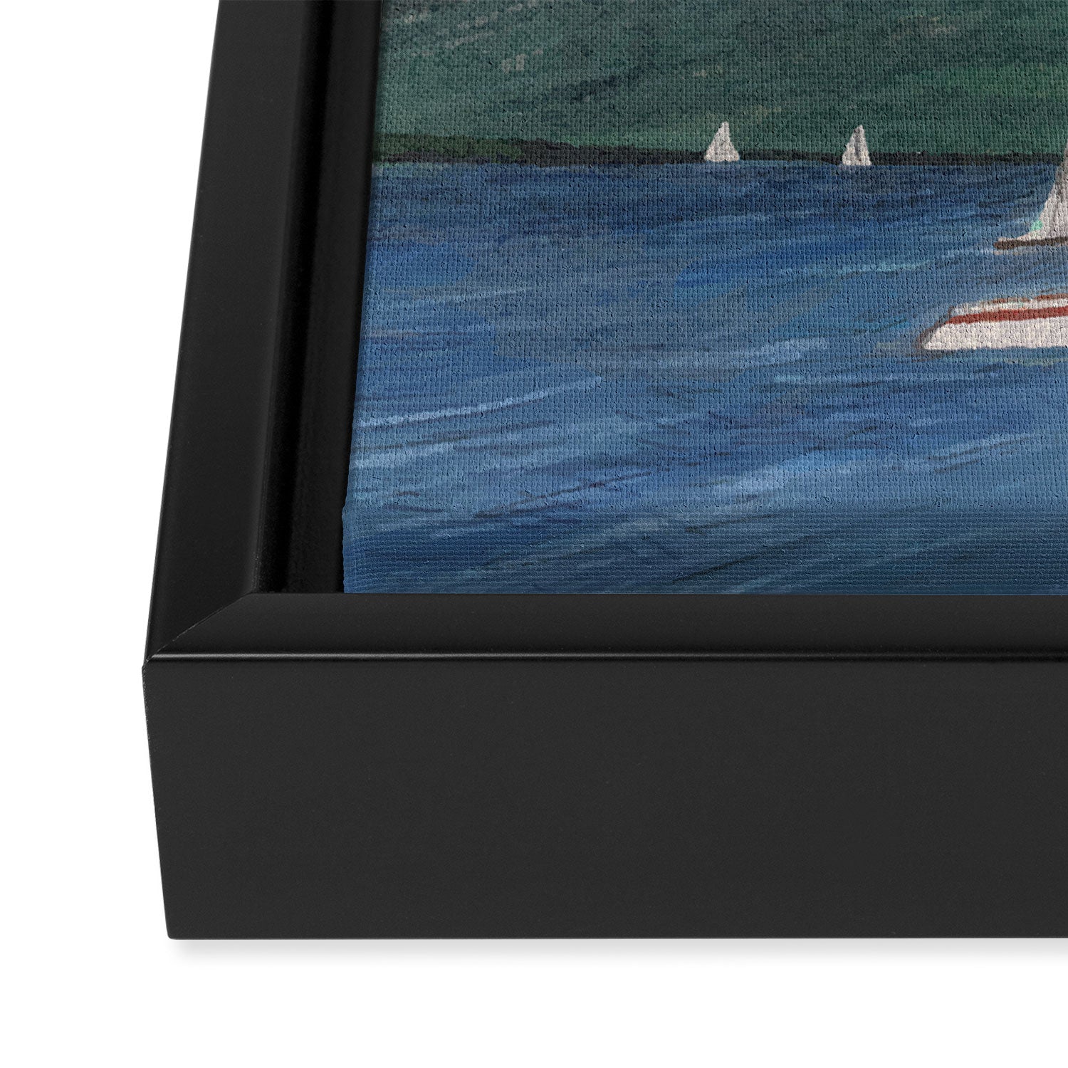 Sailboats.  Framed Canvas Print Gallery Image 3