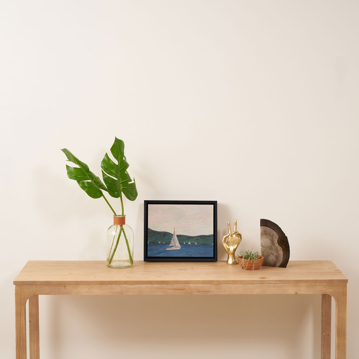 Sailboats.  Framed Canvas Print Gallery Image 4