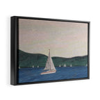 Sailboats.  Framed Canvas Print Gallery Image 2
