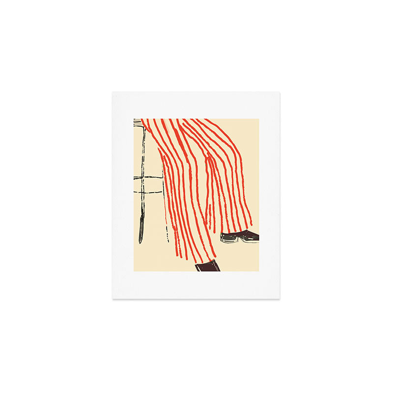 Stripe Pants Art Print