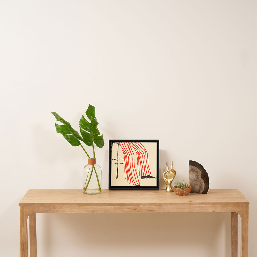 Stripe Pants Framed Canvas Print Gallery Image 3