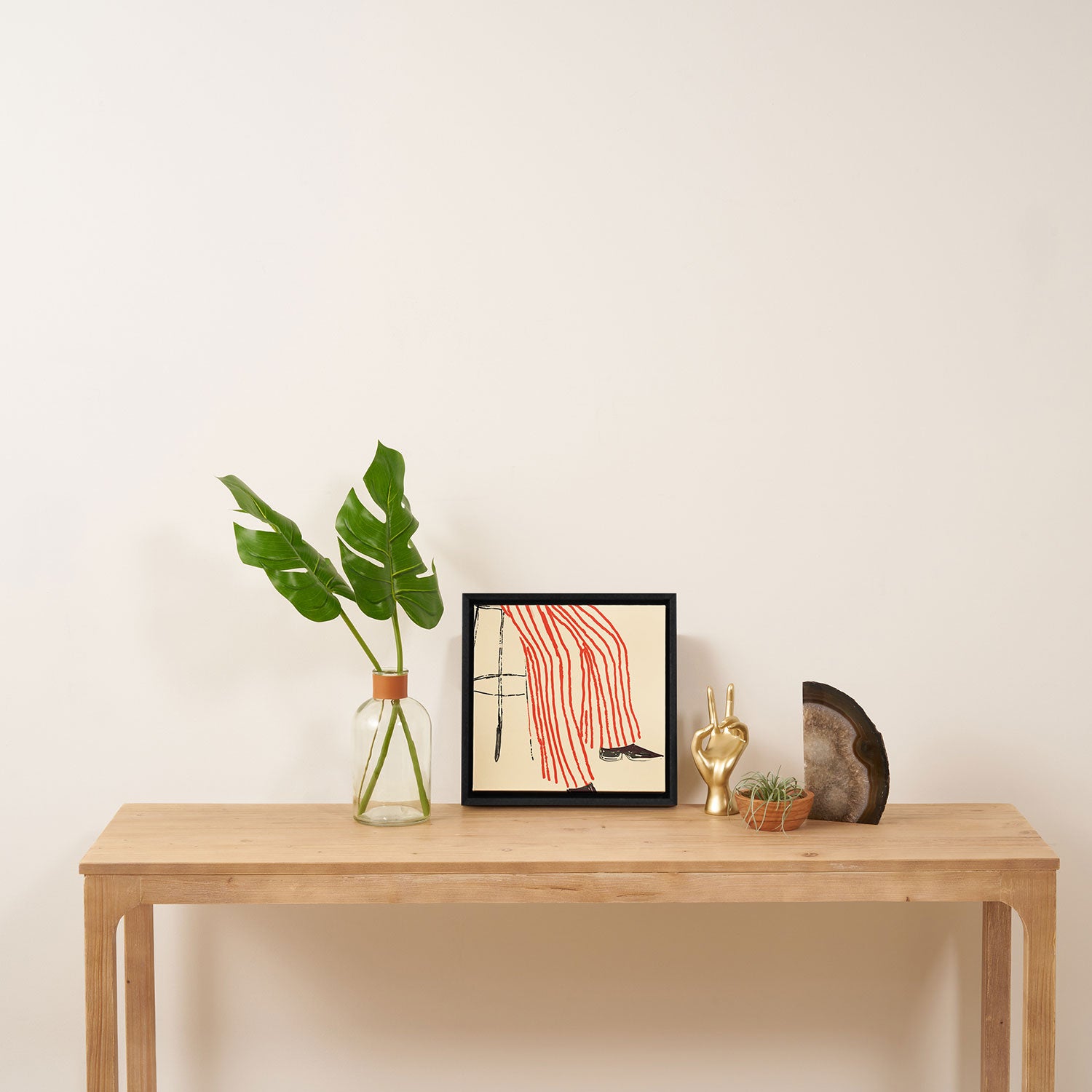 Stripe Pants Framed Canvas Print Gallery Image 3