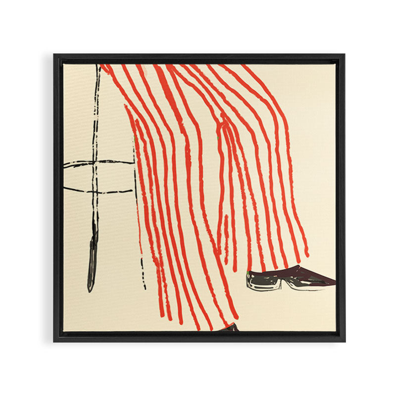 Stripe Pants Framed Canvas Print Gallery Image 3