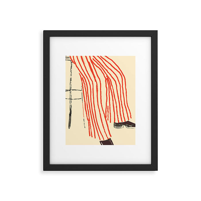 Stripe Pants Framed Art Print Gallery Image 1