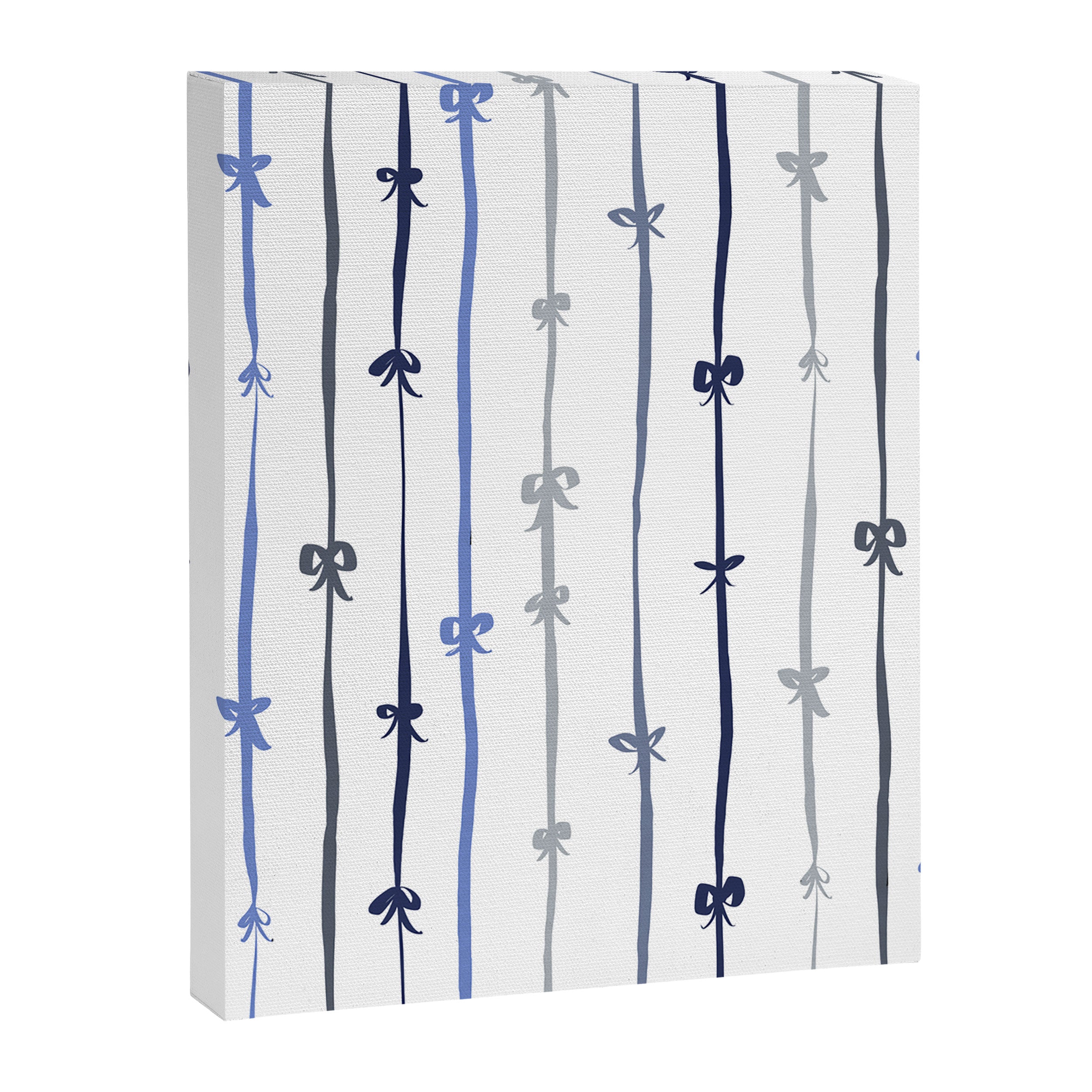 All in a bow - blue Canvas Print Gallery Image 8