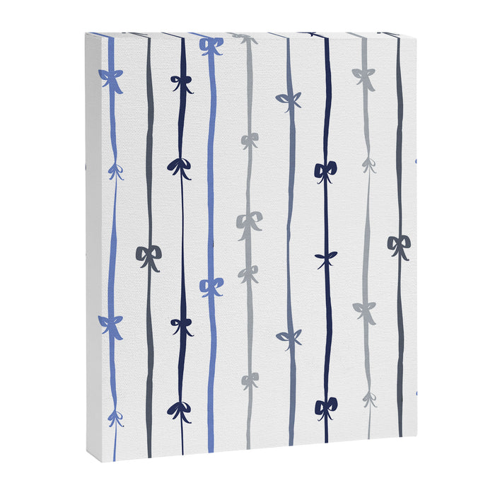 All in a bow - blue Canvas Print Gallery Image 1
