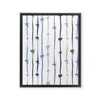 All in a bow - blue Framed Canvas Print Gallery Image 8