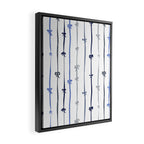All in a bow - blue Framed Canvas Print Gallery Image 2