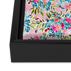 Aria - Pink Framed Canvas Print Gallery Image 3