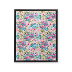 Aria - Pink Framed Canvas Print Gallery Image 6