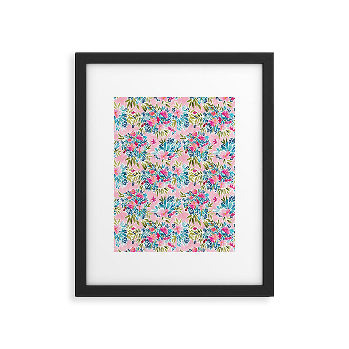 Aria - Pink Framed Art Print Gallery Image 1