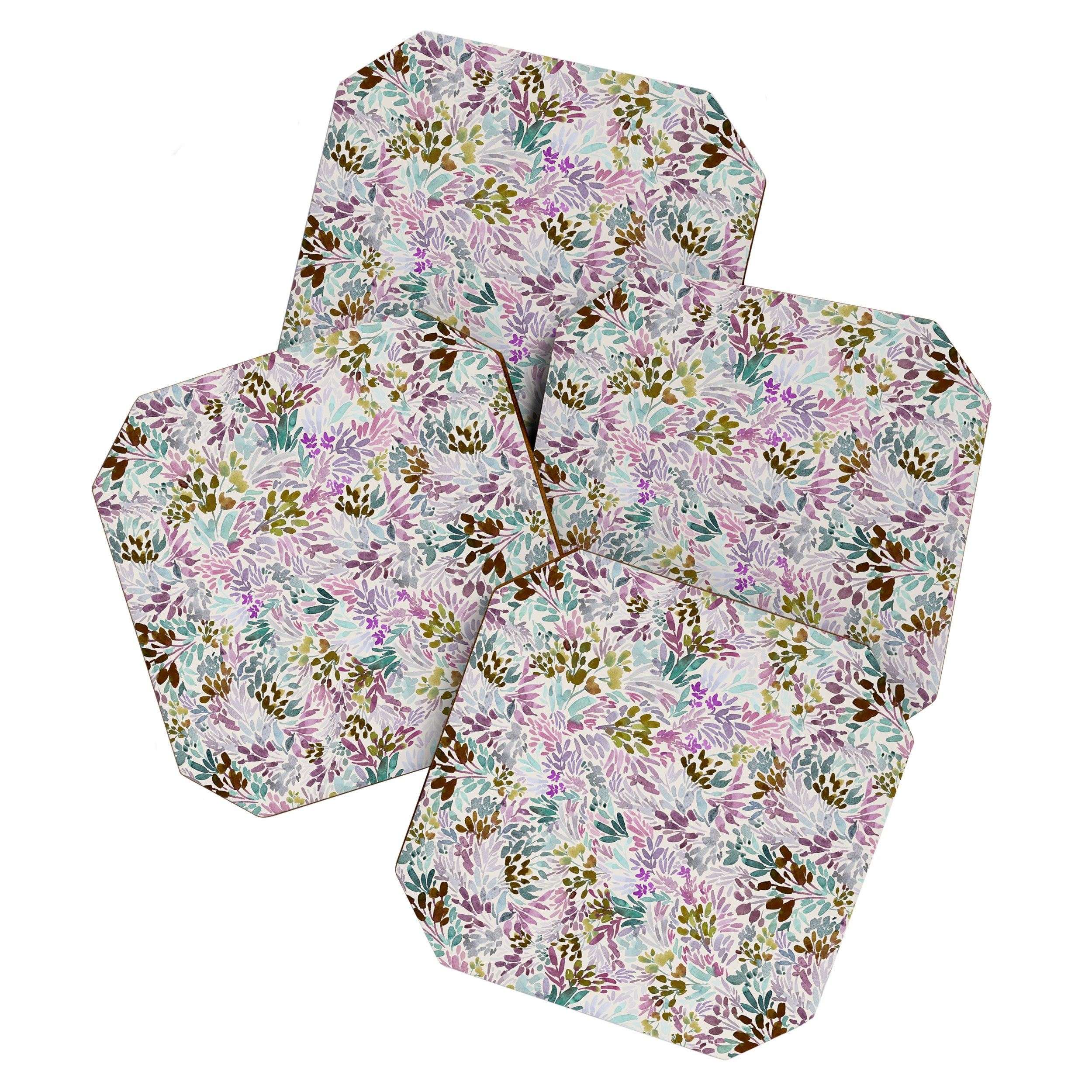 Beige Tory Flowers Coaster Gallery Image 1