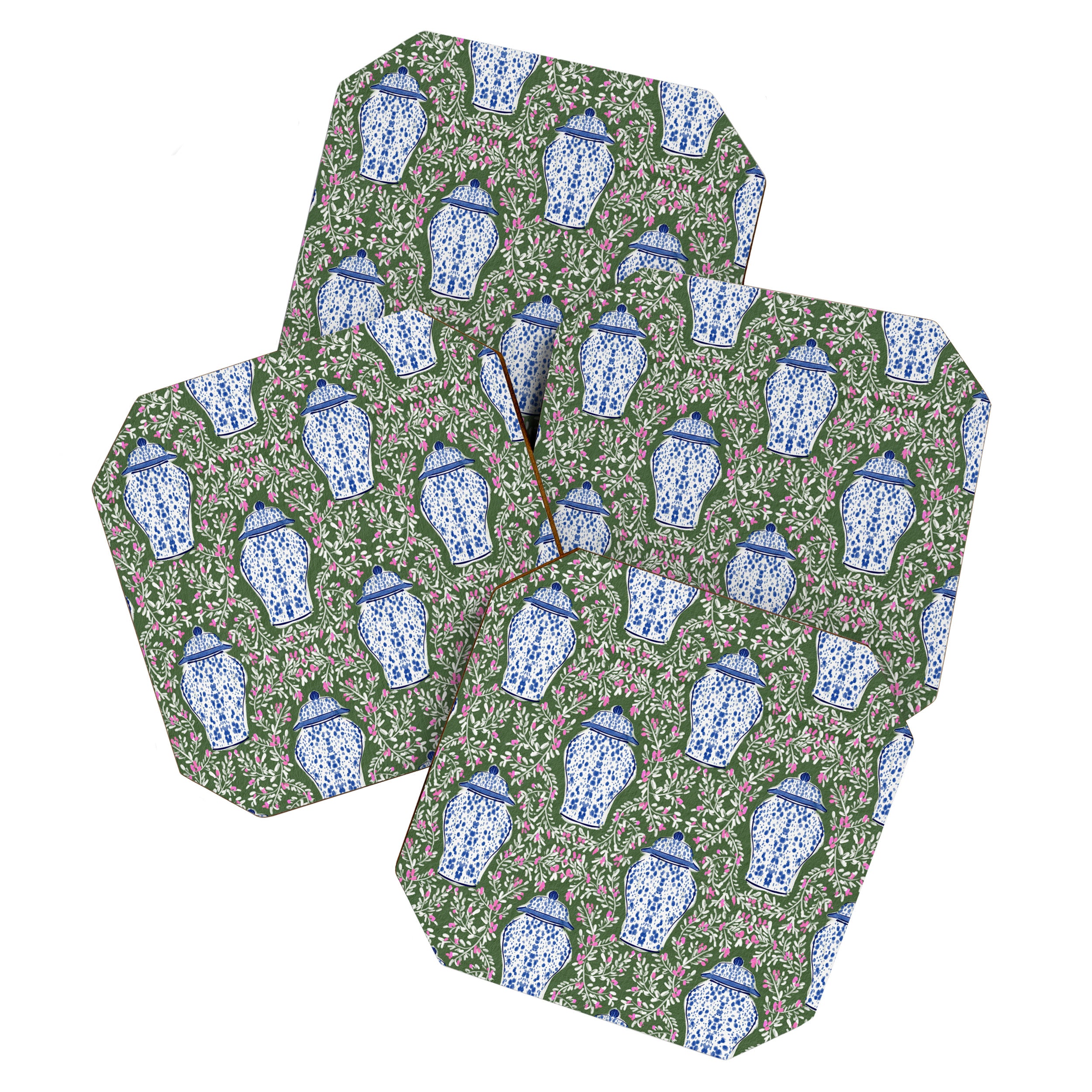 Chinoiserie Blossoms Coaster Gallery Image 1