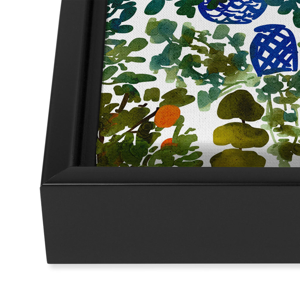 Chinoiserie Kitchen Framed Canvas Print Gallery Image 3