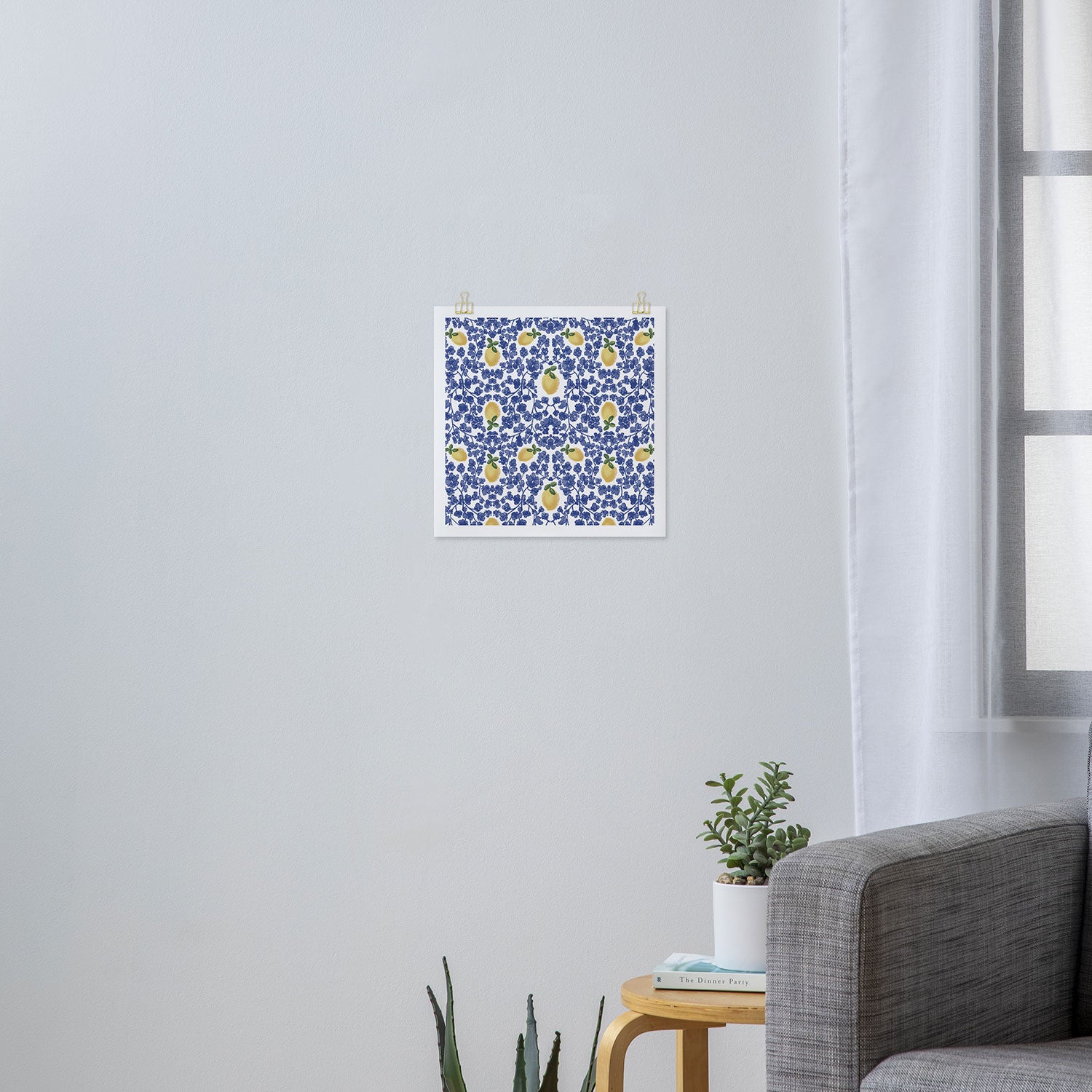 Chinoiserie Lemons Art Print Gallery Image 3