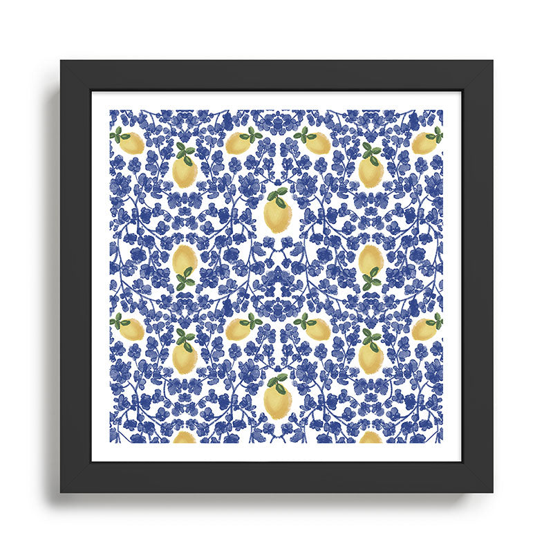 Chinoiserie Lemons Framed Art Print Gallery Image 1