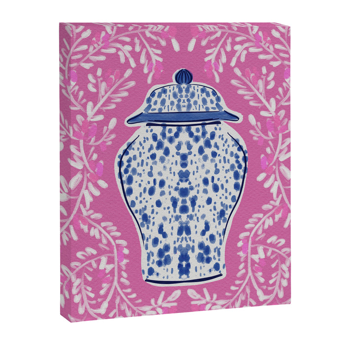 Chinoiserie Pink  Canvas Print Gallery Image 1