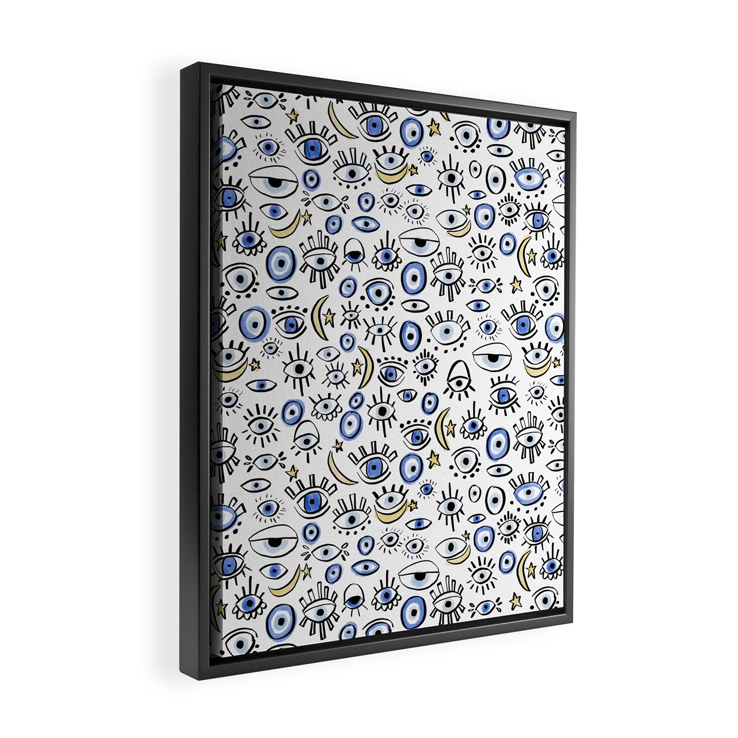 Classic Evil Eye  Framed Canvas Print Gallery Image 2