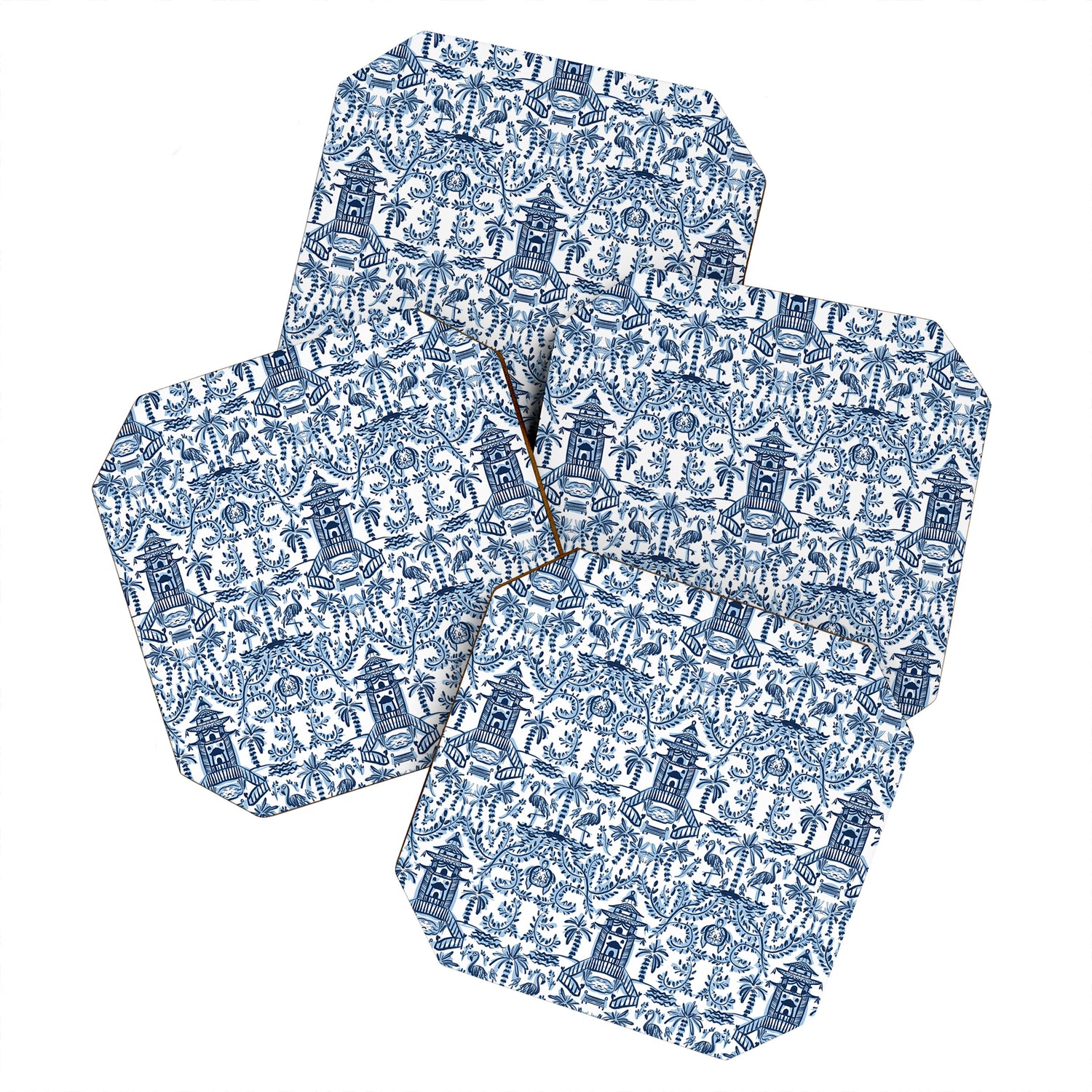 Coastal Chinoiserie II Coaster Gallery Image 1
