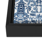 Coastal Chinoiserie II Framed Canvas Print Gallery Image 2