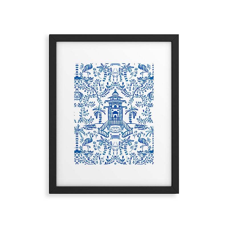 Coastal Chinoiserie  Framed Art Print Gallery Image 6