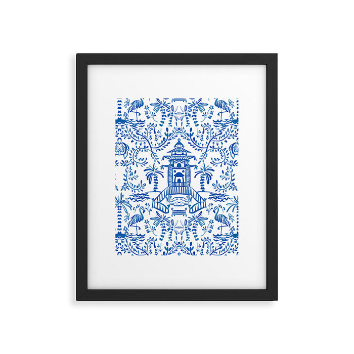 Coastal Chinoiserie  Framed Art Print Gallery Image 1