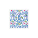 Colorful Coastal Chinoiserie  Art Print Gallery Image 1