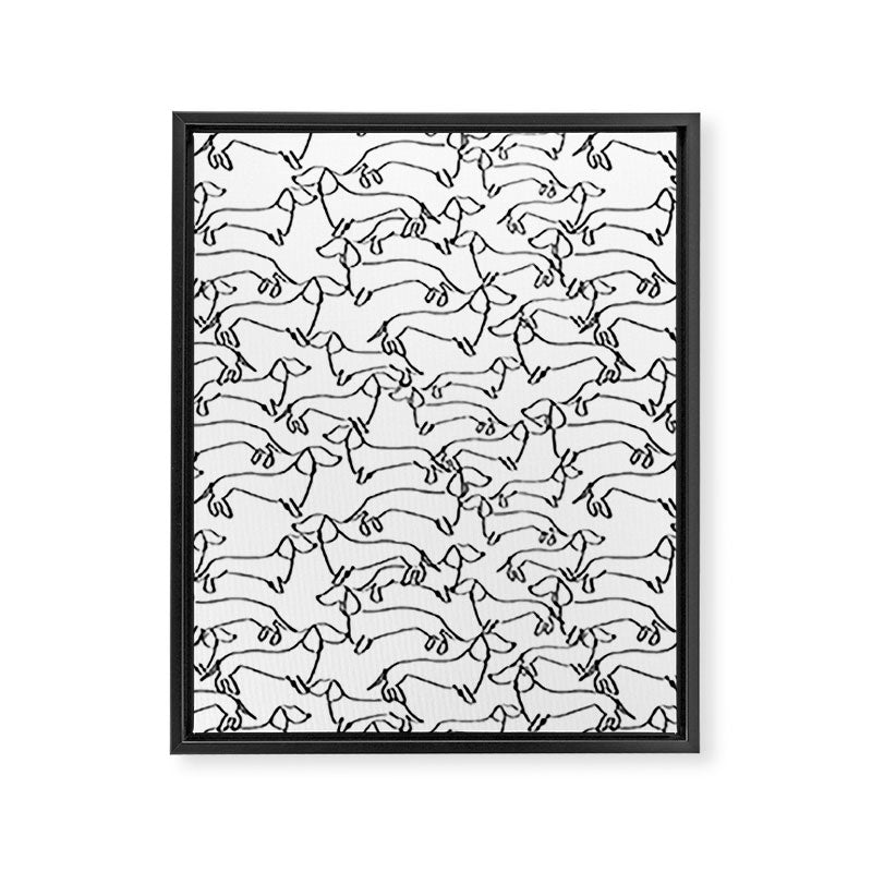 Dachshund Love Framed Canvas Print Gallery Image 6