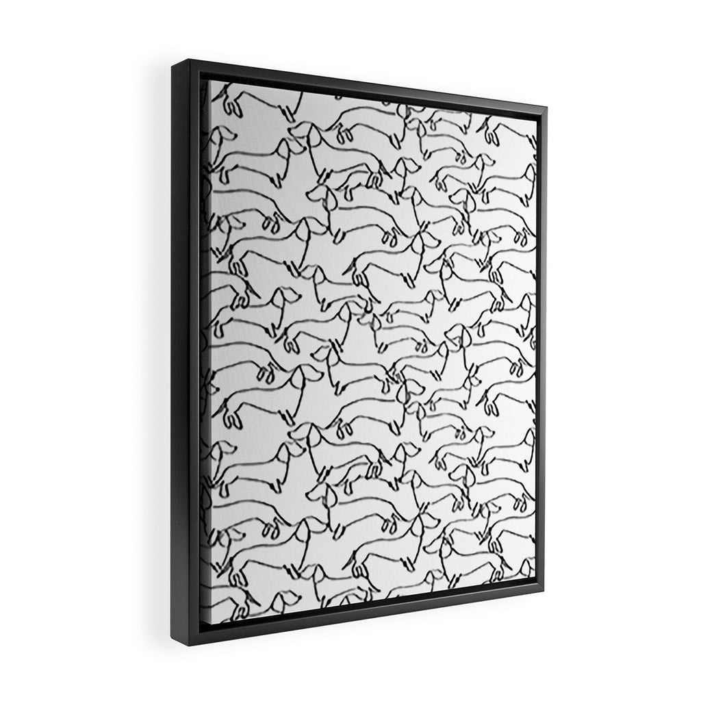 Dachshund Love Framed Canvas Print Gallery Image 2