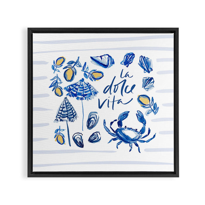 Dolce Vita Framed Canvas Print Gallery Image 1