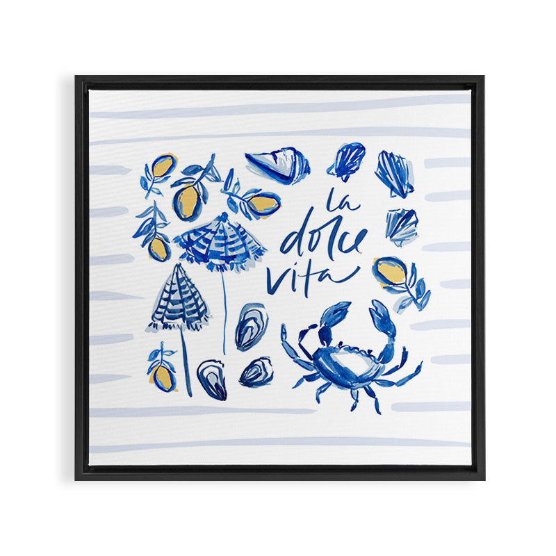Dolce Vita Framed Canvas Print Gallery Image 3