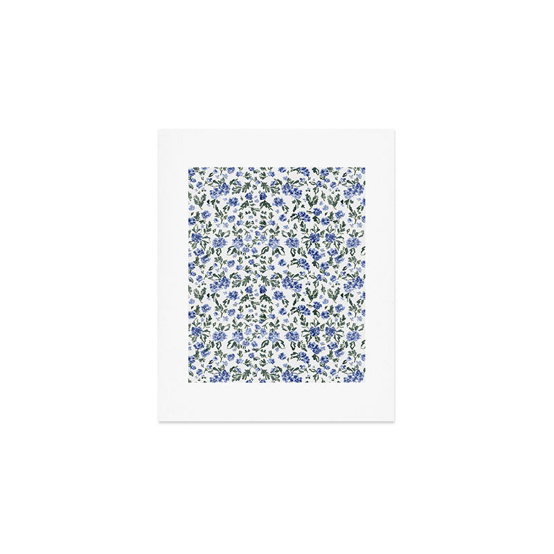 English Countryside Hydrangeas Art Print Gallery Image 1