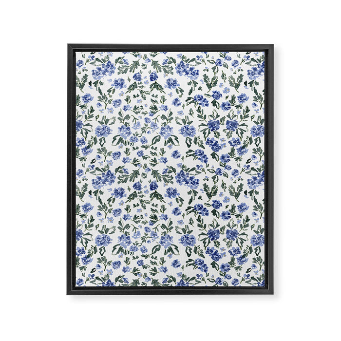 English Countryside Hydrangeas Framed Canvas Print Gallery Image 1