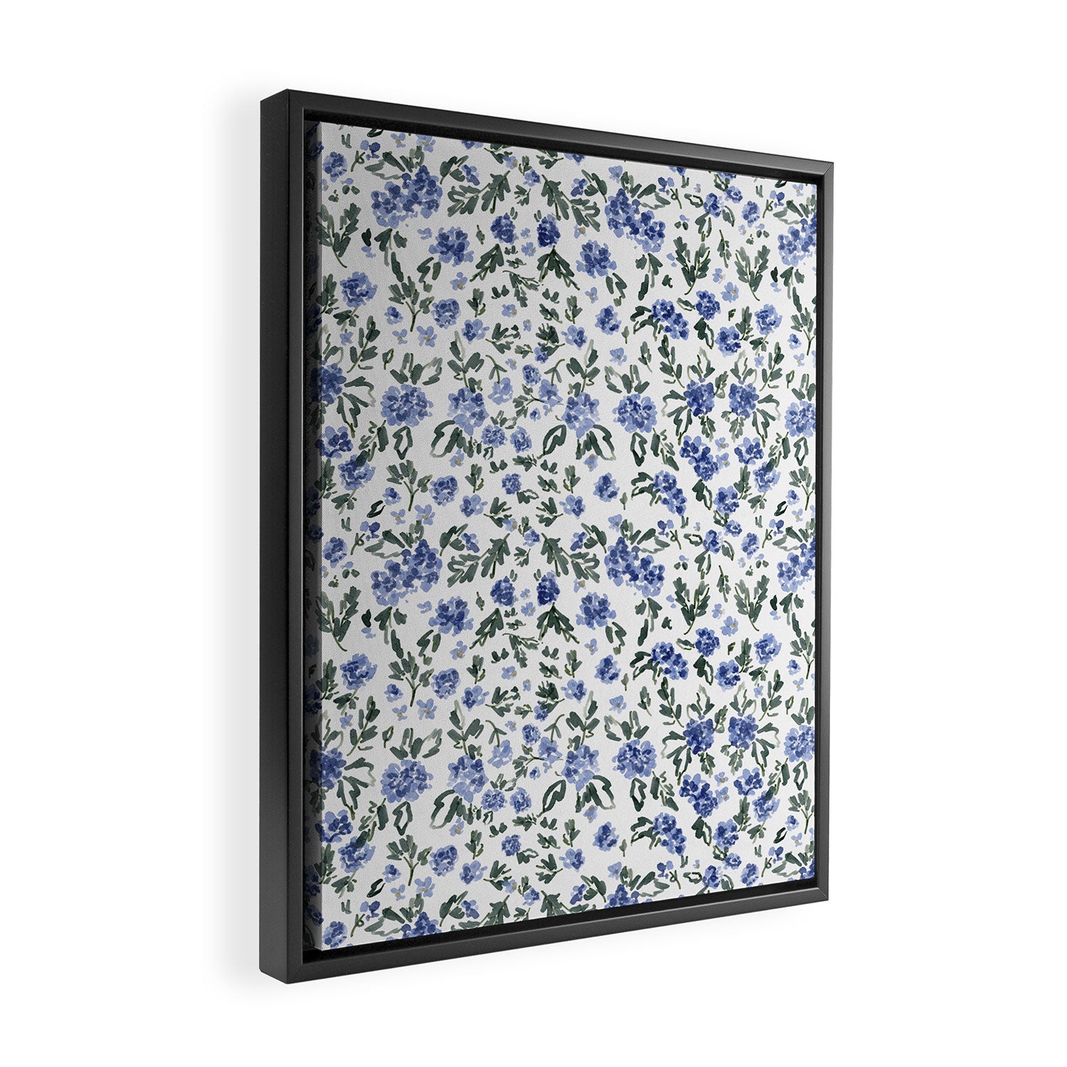 English Countryside Hydrangeas Framed Canvas Print Gallery Image 2