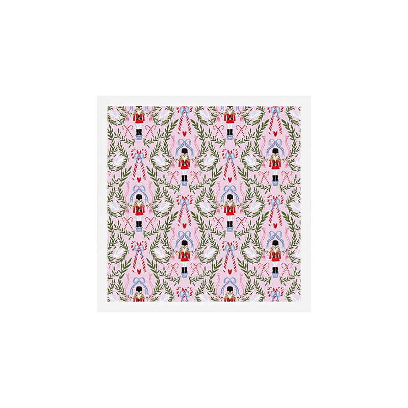Nutcracker Holiday Pattern Art Print Gallery Image 1