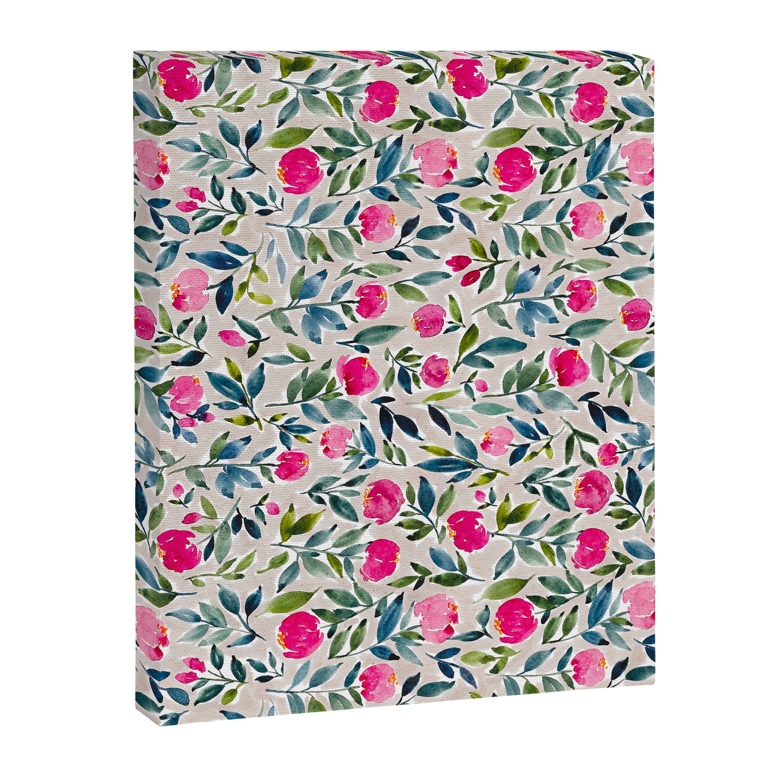 Popping Peonies - Beige Canvas Print Gallery Image 6