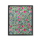 Popping Peonies - Green Framed Canvas Print Gallery Image 6