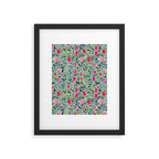 Popping Peonies - Green Framed Art Print Gallery Image 5