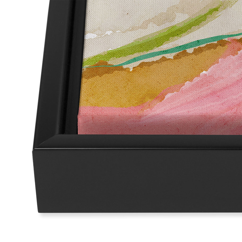 Rainbow Ribbons Framed Canvas Print Gallery Image 3