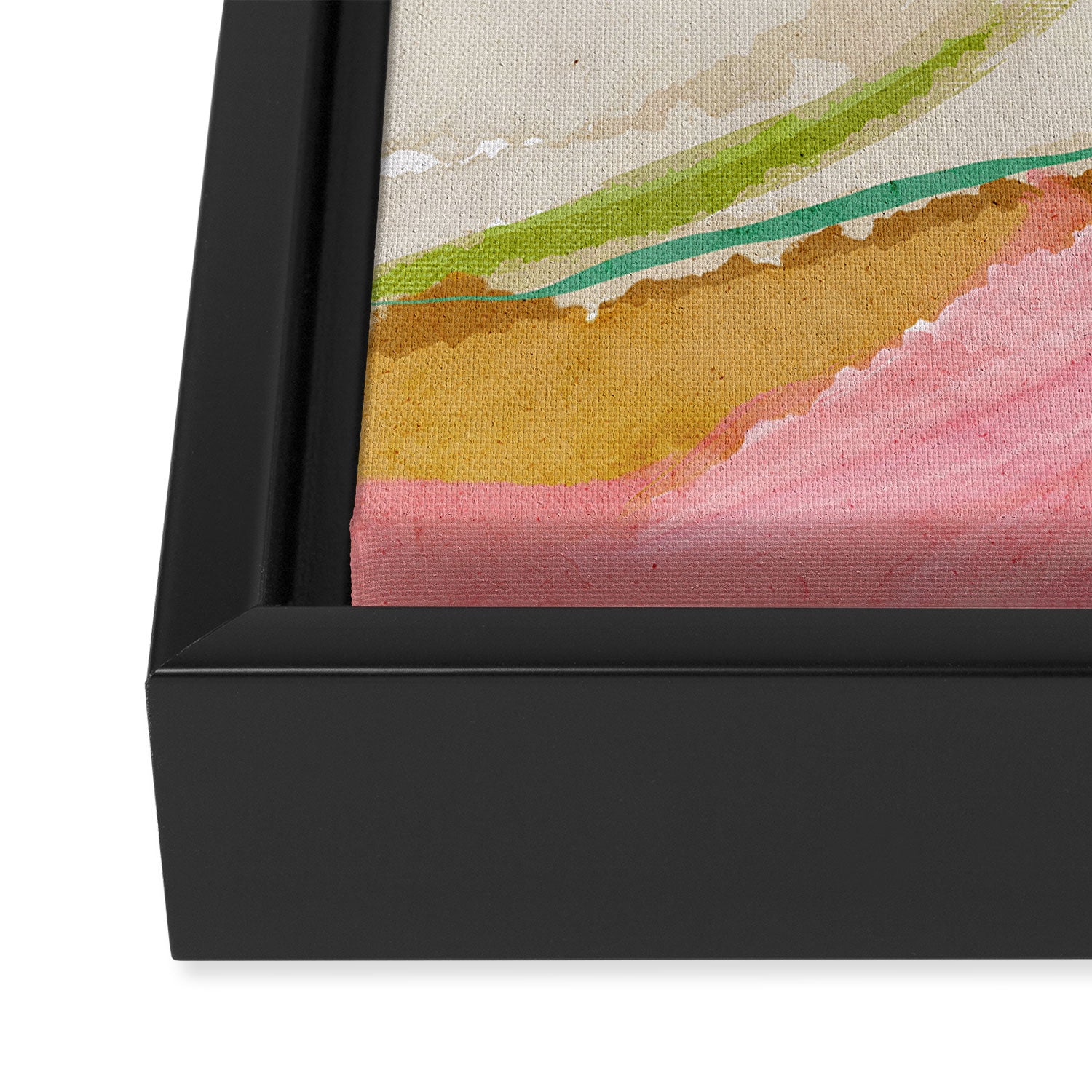 Rainbow Ribbons Framed Canvas Print Gallery Image 3