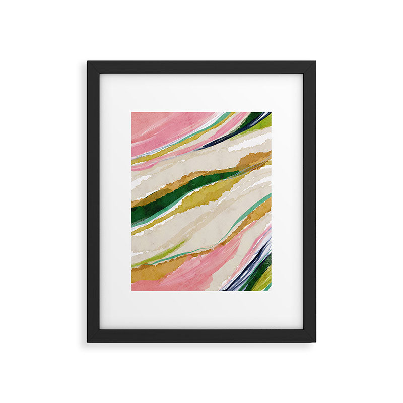 Rainbow Ribbons Framed Art Print Gallery Image 5