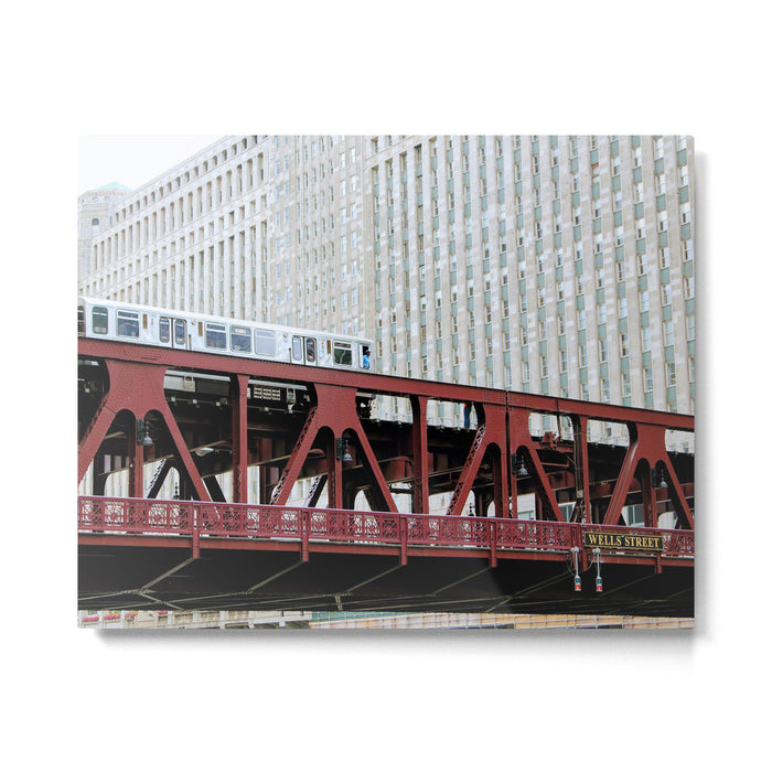 Chicago Train Metal Print Gallery Image 1