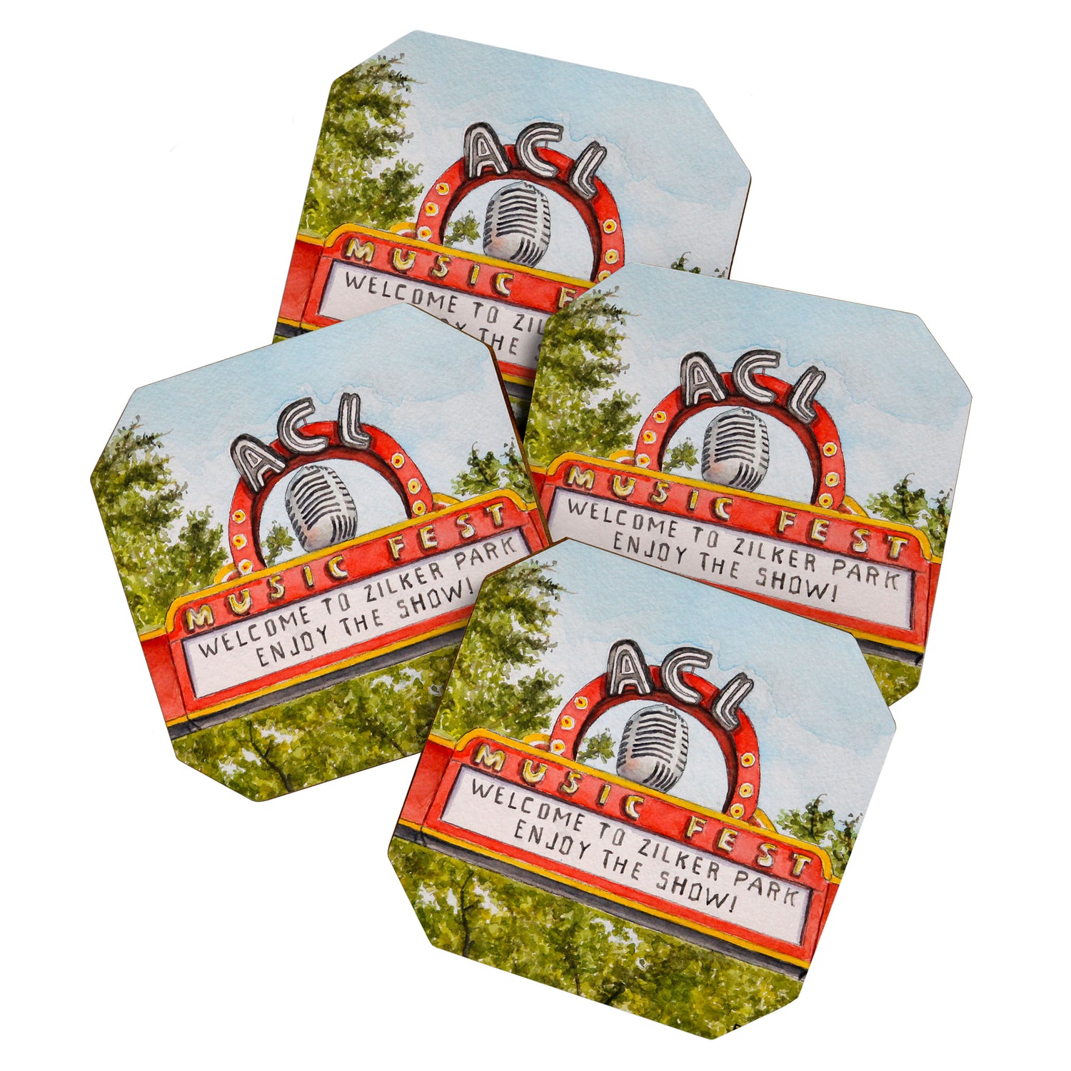 ACL Music Fest Sign Coaster Gallery Image 1