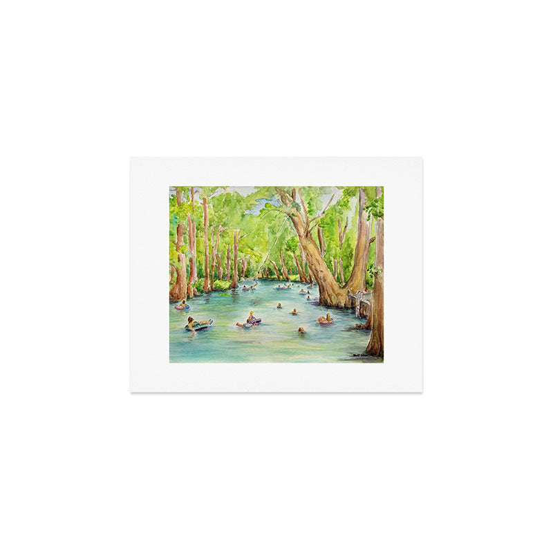 Blue Hole Wimberley Texas Art Print Gallery Image 1