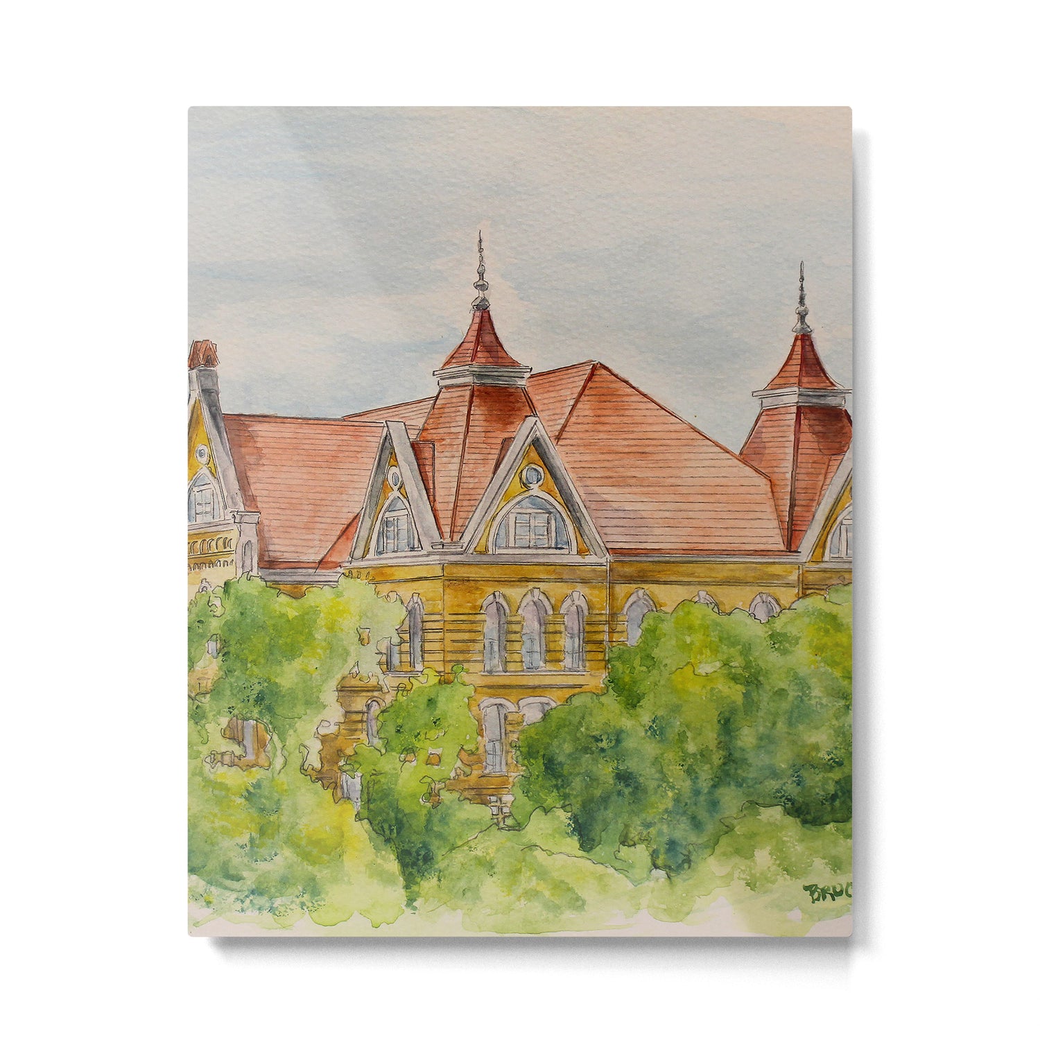 Texas State (SWT) University Old Main Building, San Marcos, TX Metal Print Gallery Image 6