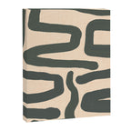 Abstract Retro Maze - Mid Century Modern Lines Green  Canvas Print Gallery Image 8