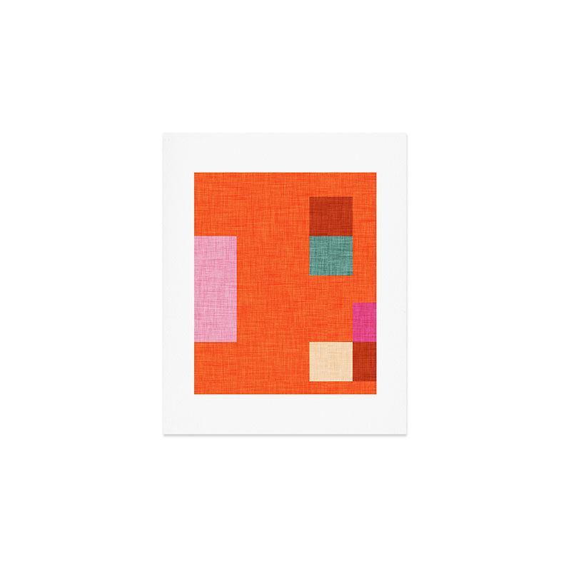 Bold Minimalism Orange Art Print Gallery Image 1