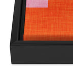 Bold Minimalism Orange Framed Canvas Print Gallery Image 3