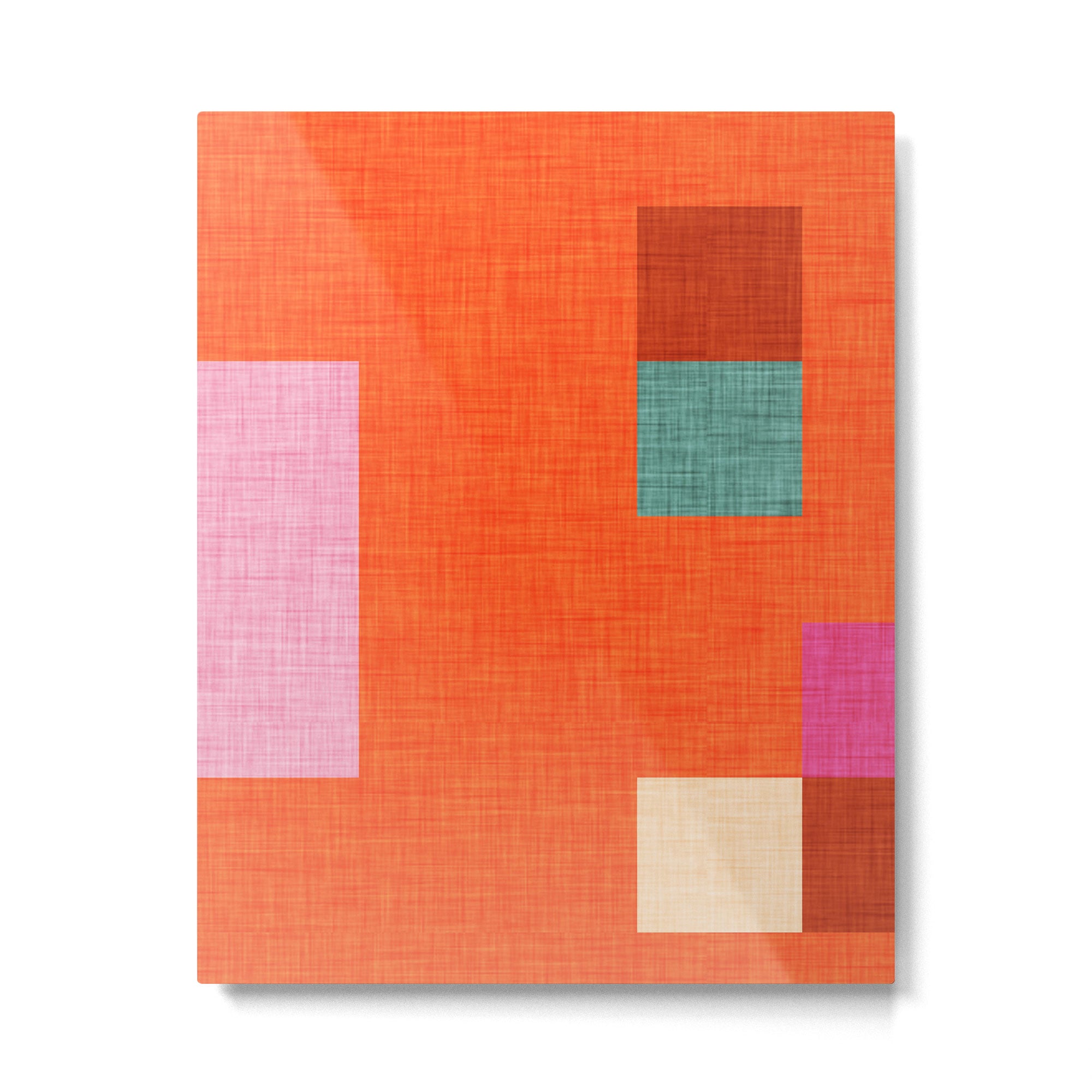 Bold Minimalism Orange Metal Print Gallery Image 6