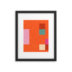 Bold Minimalism Orange Framed Art Print Gallery Image 6